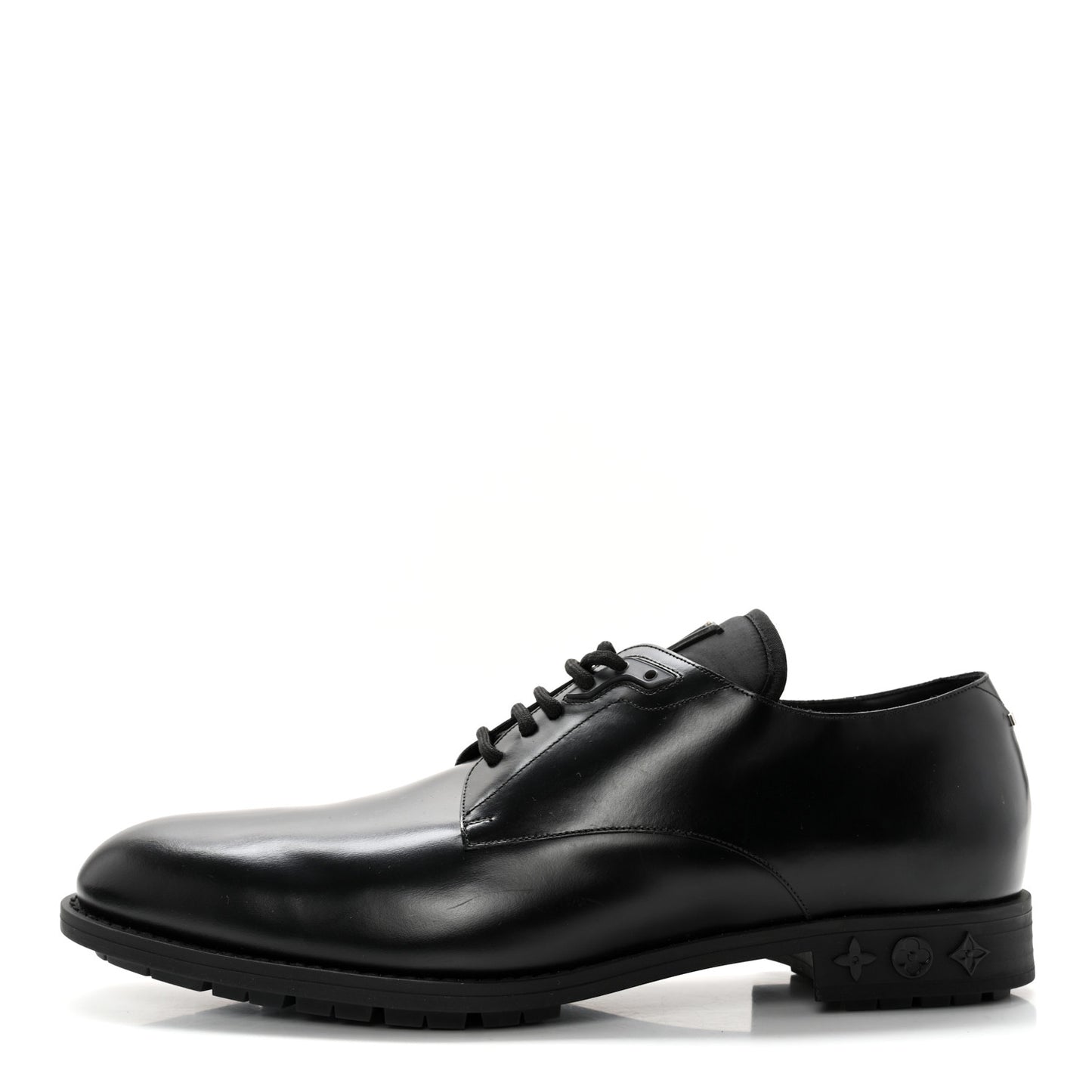 Calfskin Mens Formal Derby Shoes 9.5 Black