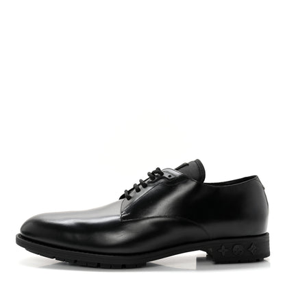 Louis Vuitton Calfskin Mens Formal Derby Shoes 9.5 Black 1 of 12