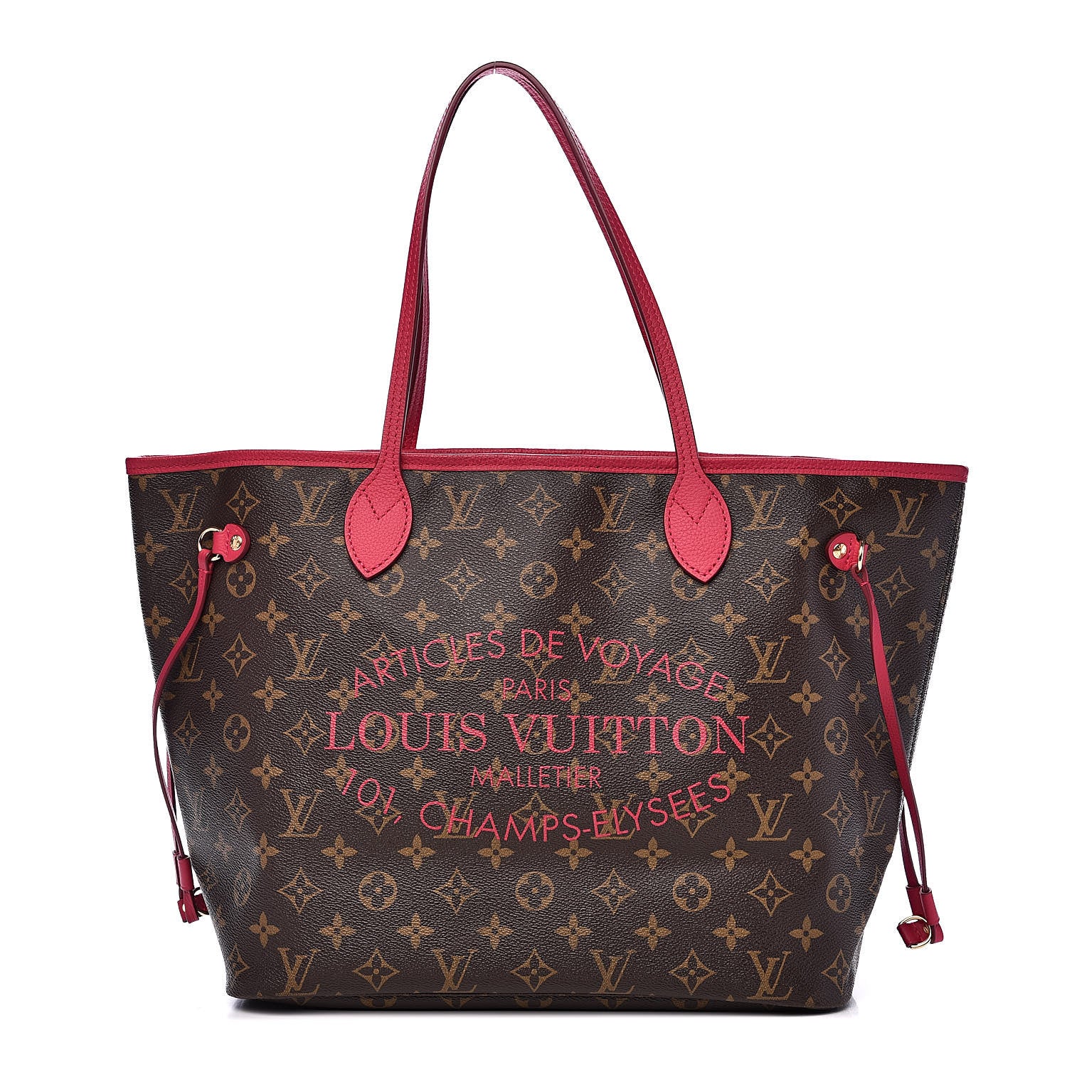 Louis Vuitton Monogram Articles de Voyage Ikat Neverfull MM Rose Indien 1 of 9