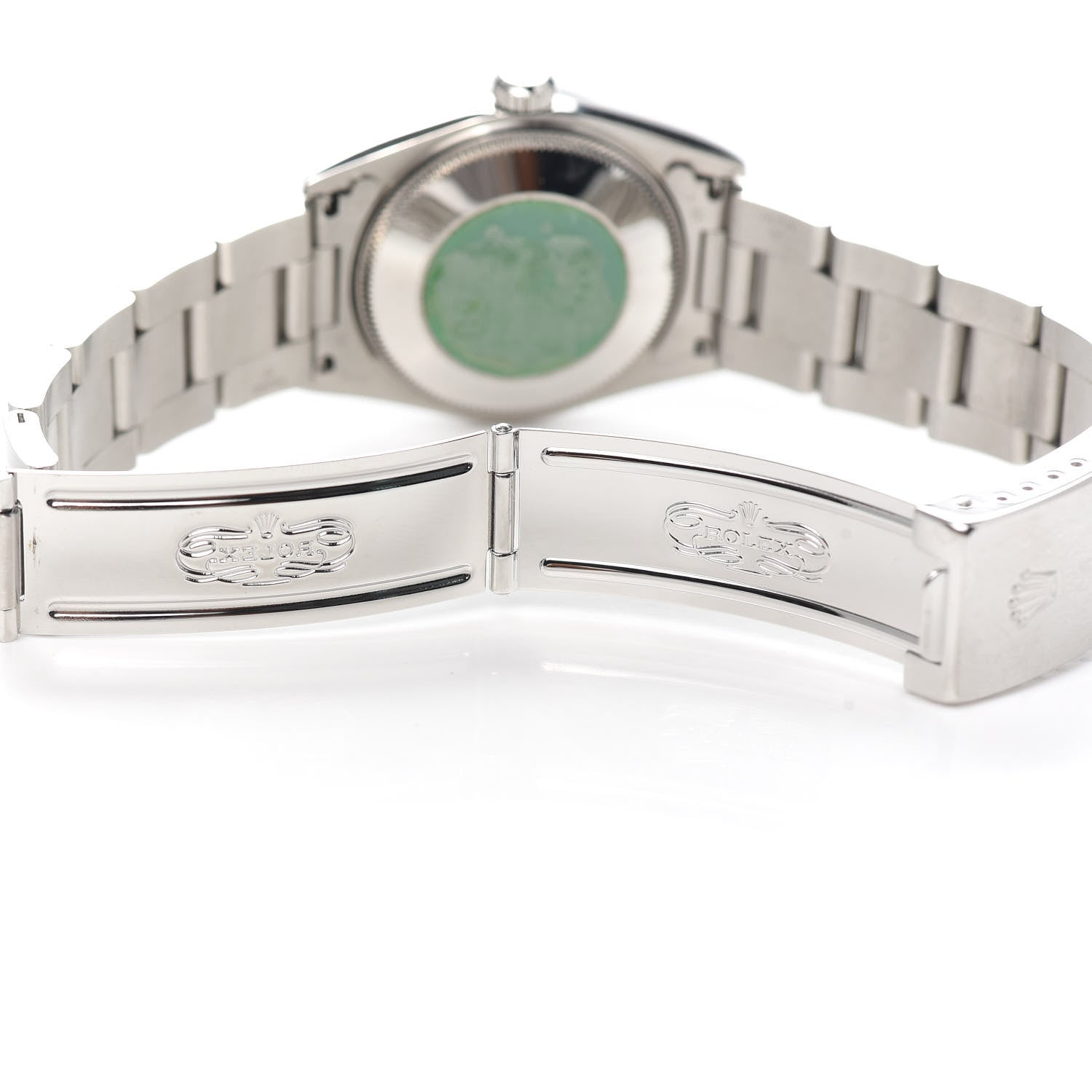 Rolex Stainless Steel 31mm Oyster Perpetual Watch Black 77080 5 of 5
