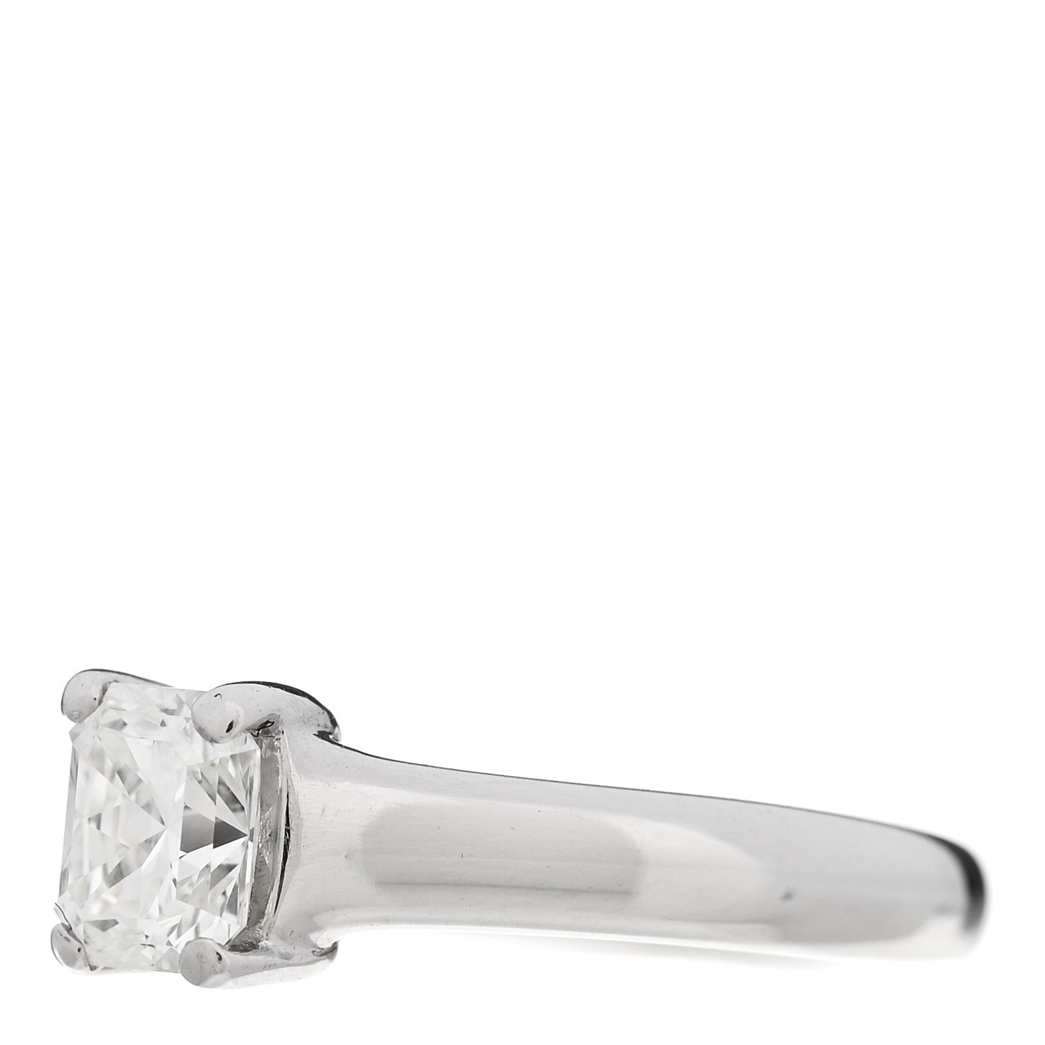 Tiffany Platinum Diamond .78ct Solitaire Lucida Engagement Ring 49 5 3 of 7