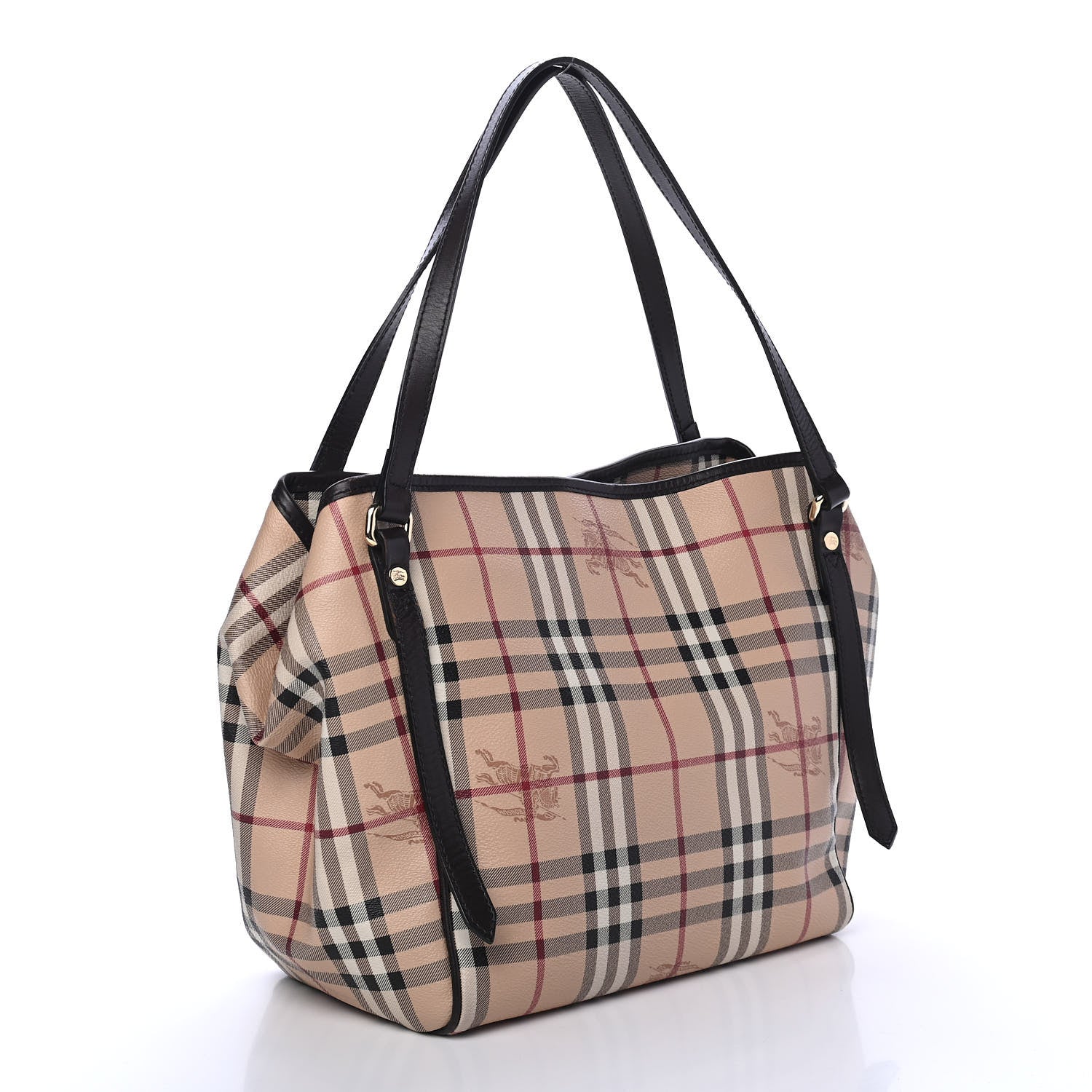 Burberry Haymarket Check Small Canterbury Tote Chocolate 2 of 4