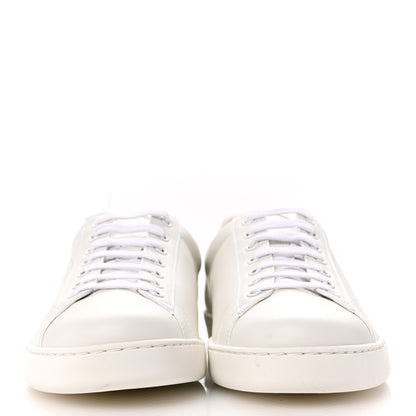 Gucci Calfskin Interlocking G Perforated Mens Ace Sneakers 9.5 White Grey Sky 3 of 11