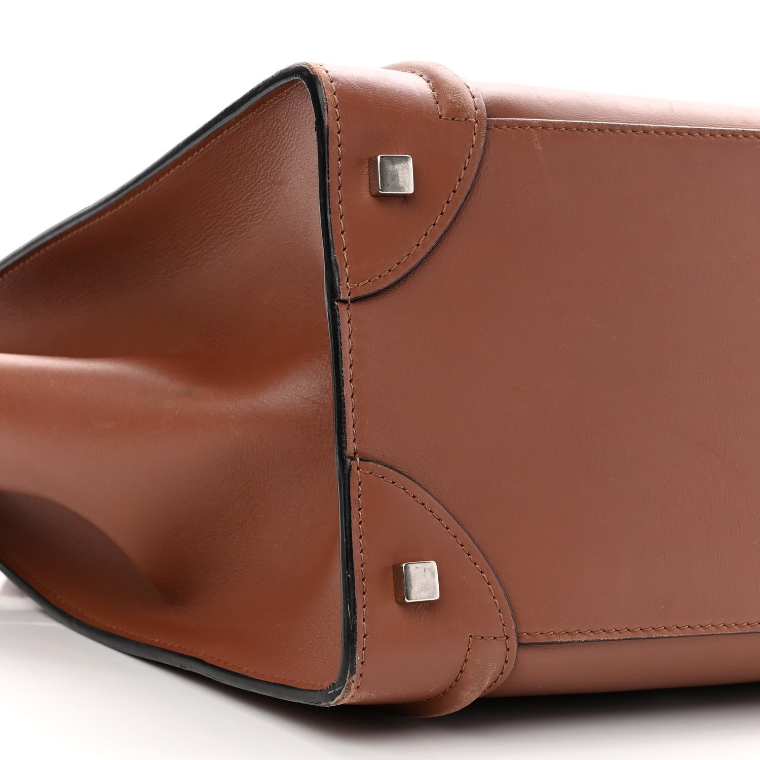 Celine Smooth Calfskin Mini Luggage Sienna 8 of 13