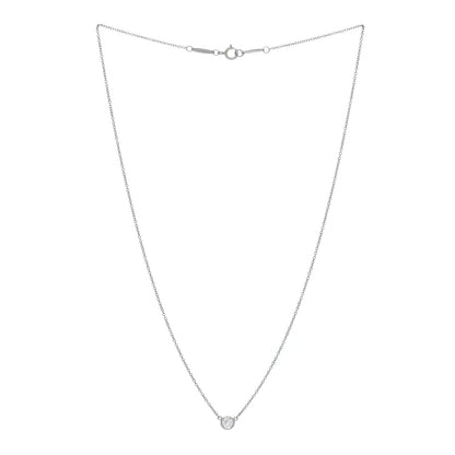 Tiffany Platinum Diamond .23ct Elsa Peretti Diamonds by the Yard Pendant Necklace 2 of 5
