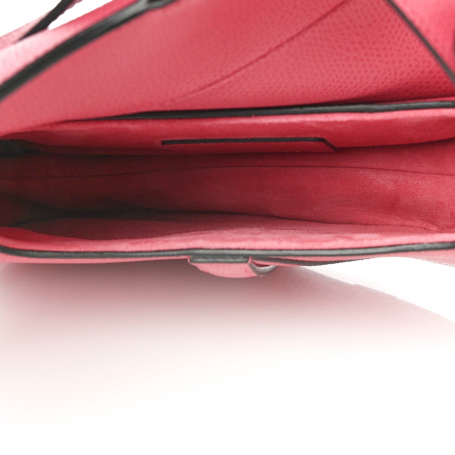 Christian Dior Grained Calfskin Mini Saddle Bag Pink 4 of 13