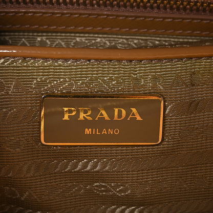 Prada Saffiano Vernice Galleria Medium Double Zip Tote Cammeo 6 of 11