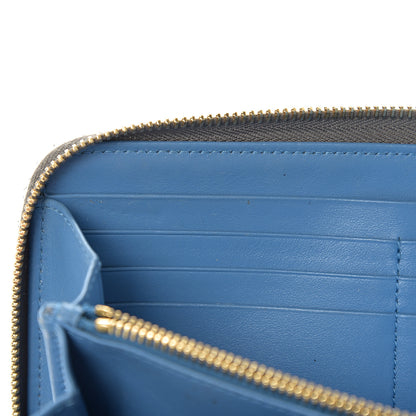 Prada Vitello Daino Zip Around Wallet Marmo Cobalto 6 of 10