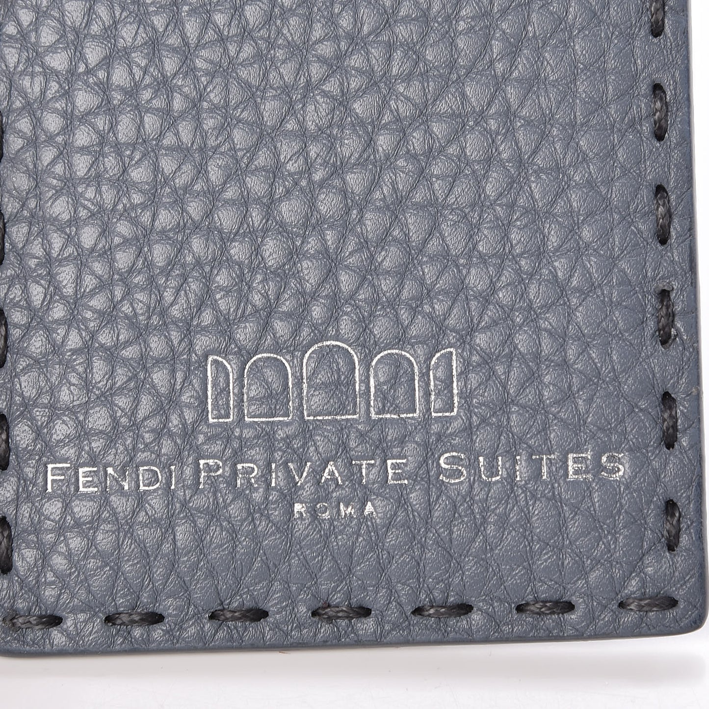 Calfskin Romano Selleria Private Suites Card Holder Blue