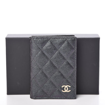 Chanel Iridescent Caviar Quilted Card Holder Wallet Black 12 of 12