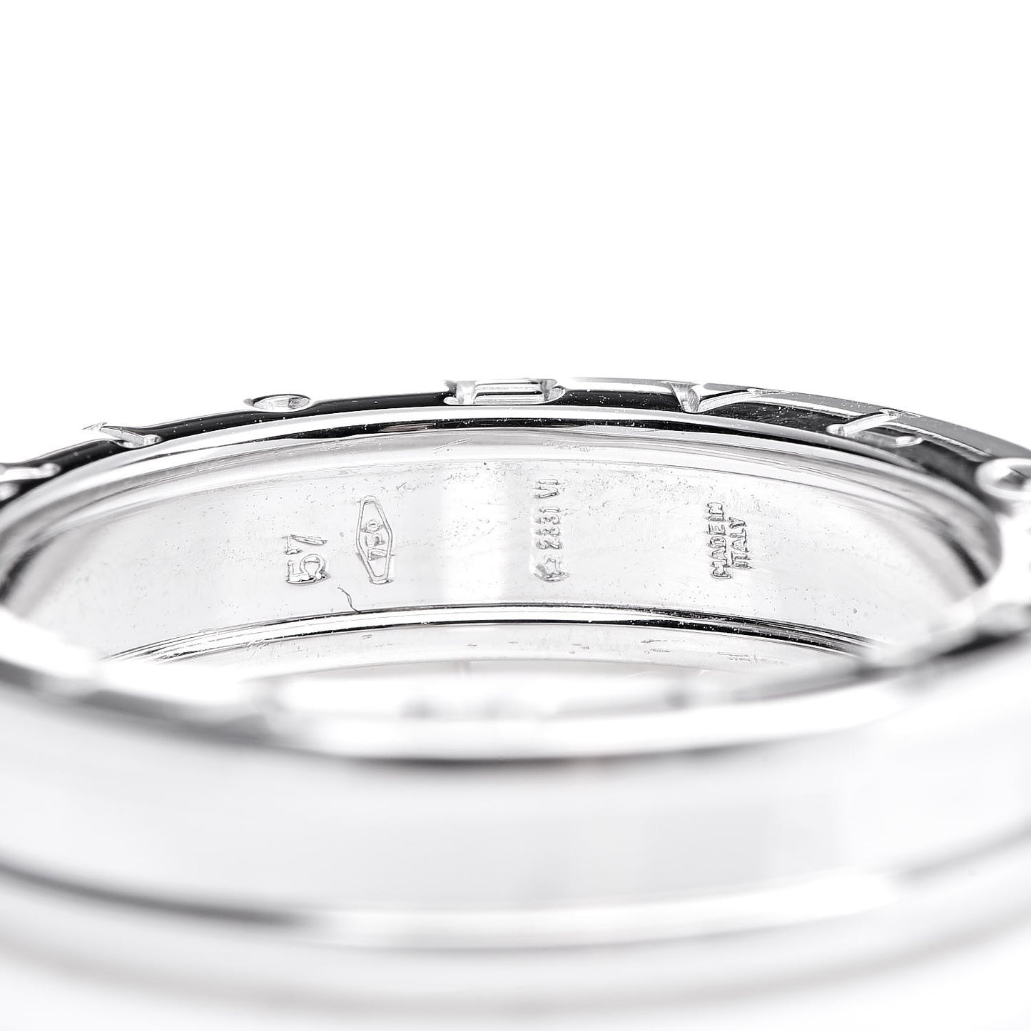18K White Gold B.Zero1 Ring 57 8