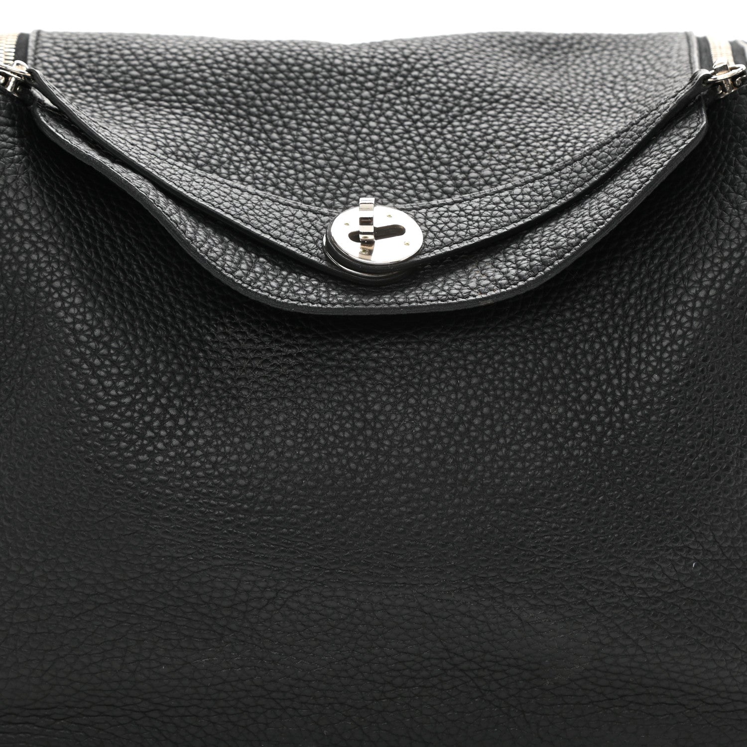 Hermes Taurillon Clemence Lindy 30 Black 8 of 10