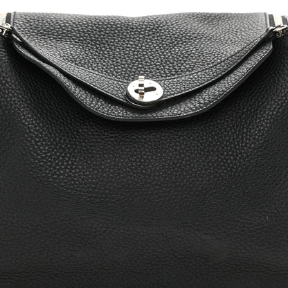 Hermes Taurillon Clemence Lindy 30 Black 8 of 10