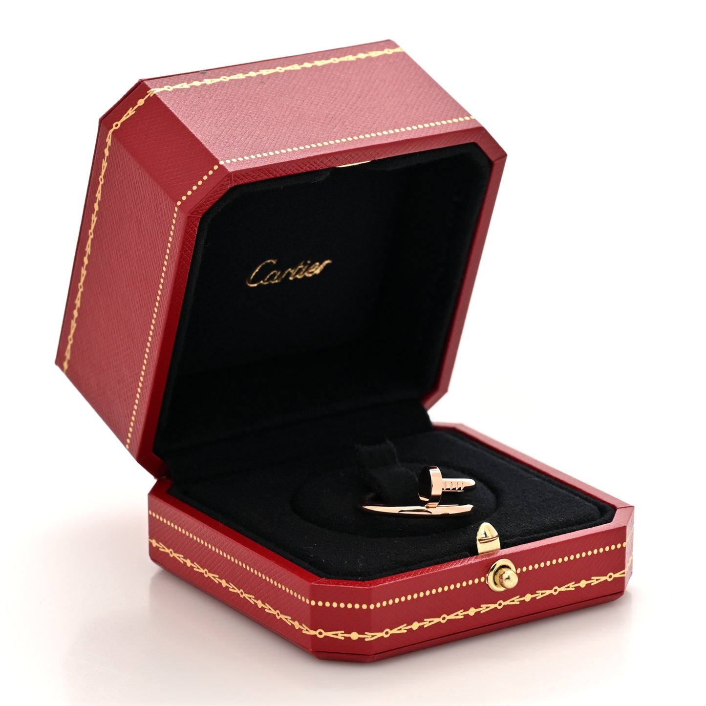18K Pink Gold Juste Un Clou Ring 56 7.5