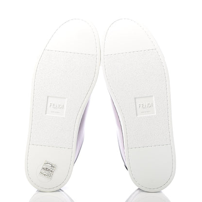 Fendi X JOSHUA VIDES Nappa Rockoclick Slip On Sneakers 38 Pink Xiloph White Black 6 of 11