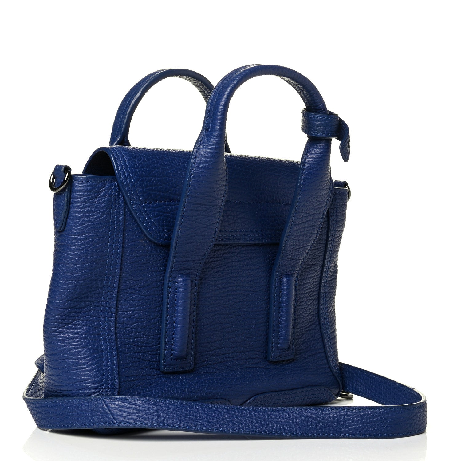 3.1 Phillip Lim Textured Calfskin Mini Pashli Satchel Cobalt 2 of 7