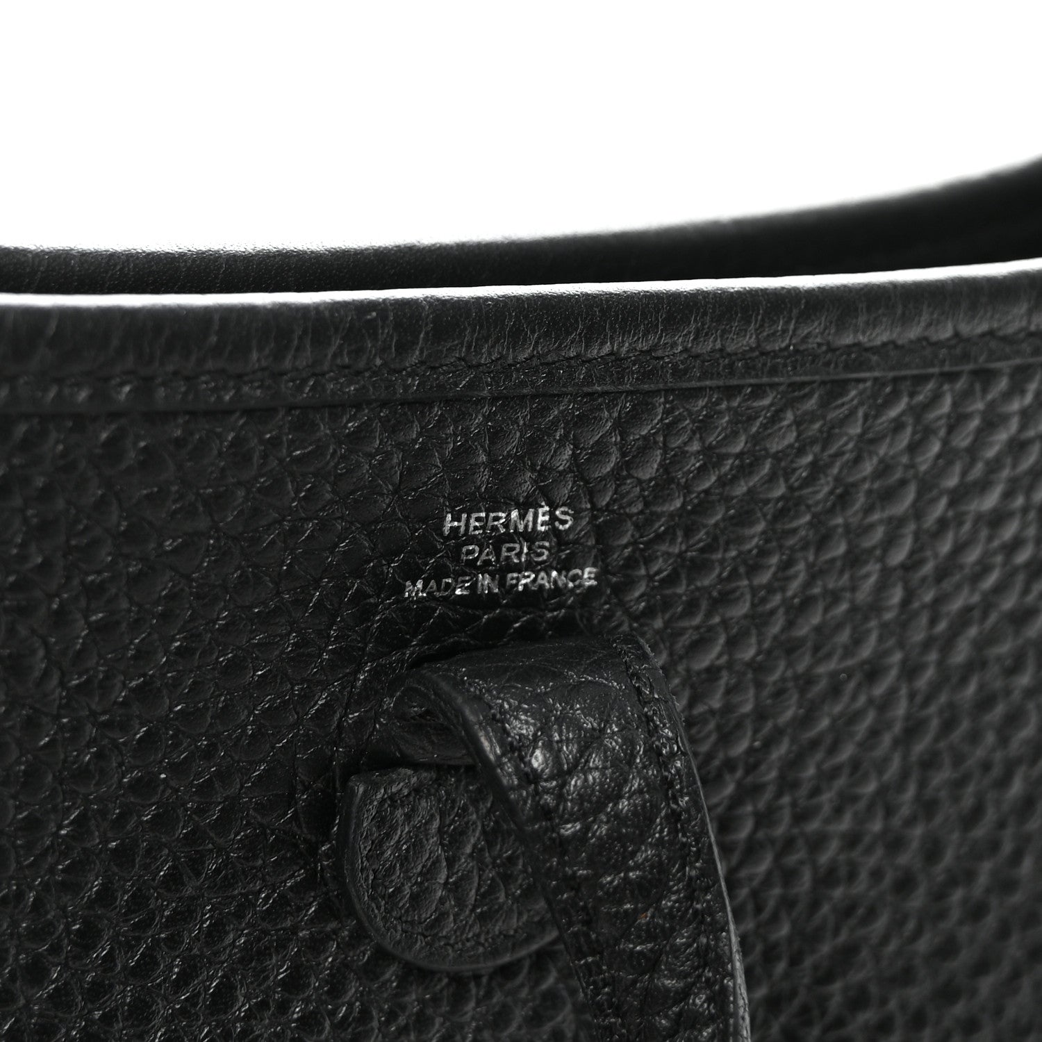 Hermes Taurillon Clemence Evelyne TPM Black 6 of 10