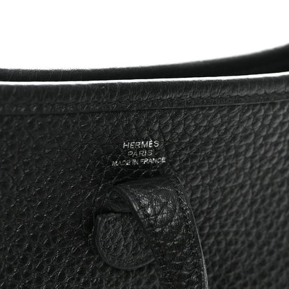Hermes Taurillon Clemence Evelyne TPM Black 6 of 10