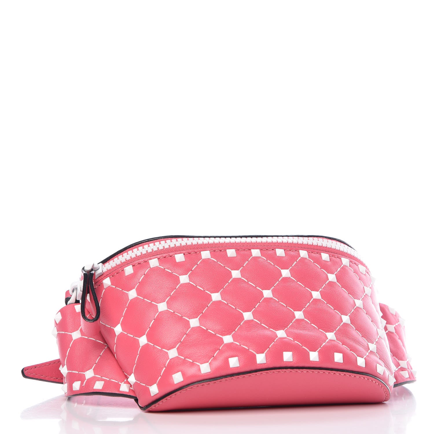 Valentino Garavani Lambskin Free Rockstud Spike Belt Bag Shadow Pink 4 of 8