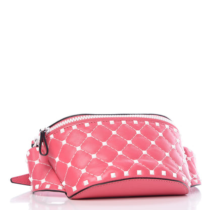 Valentino Garavani Lambskin Free Rockstud Spike Belt Bag Shadow Pink 4 of 8