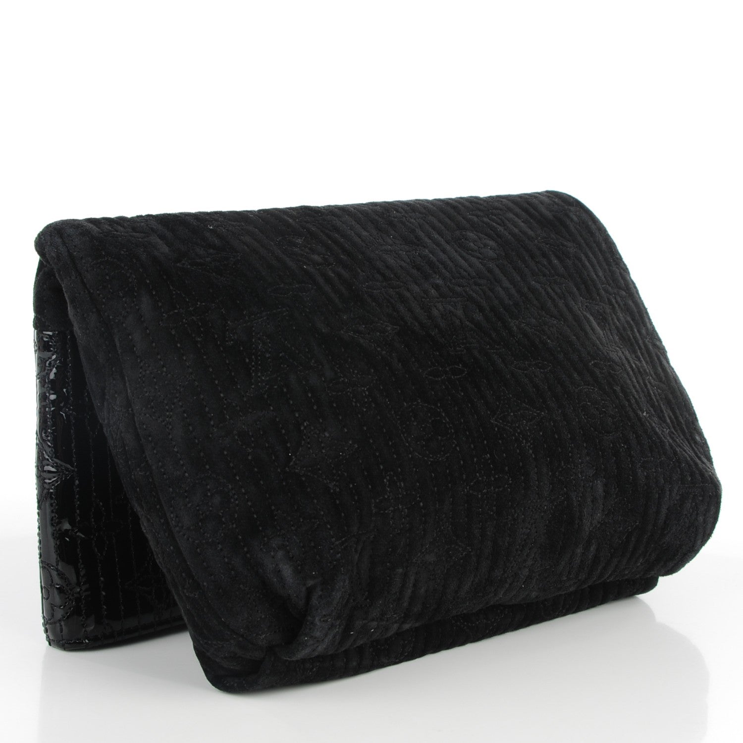 Louis Vuitton Suede Monogram Motard Afterdark Clutch Black 3 of 7