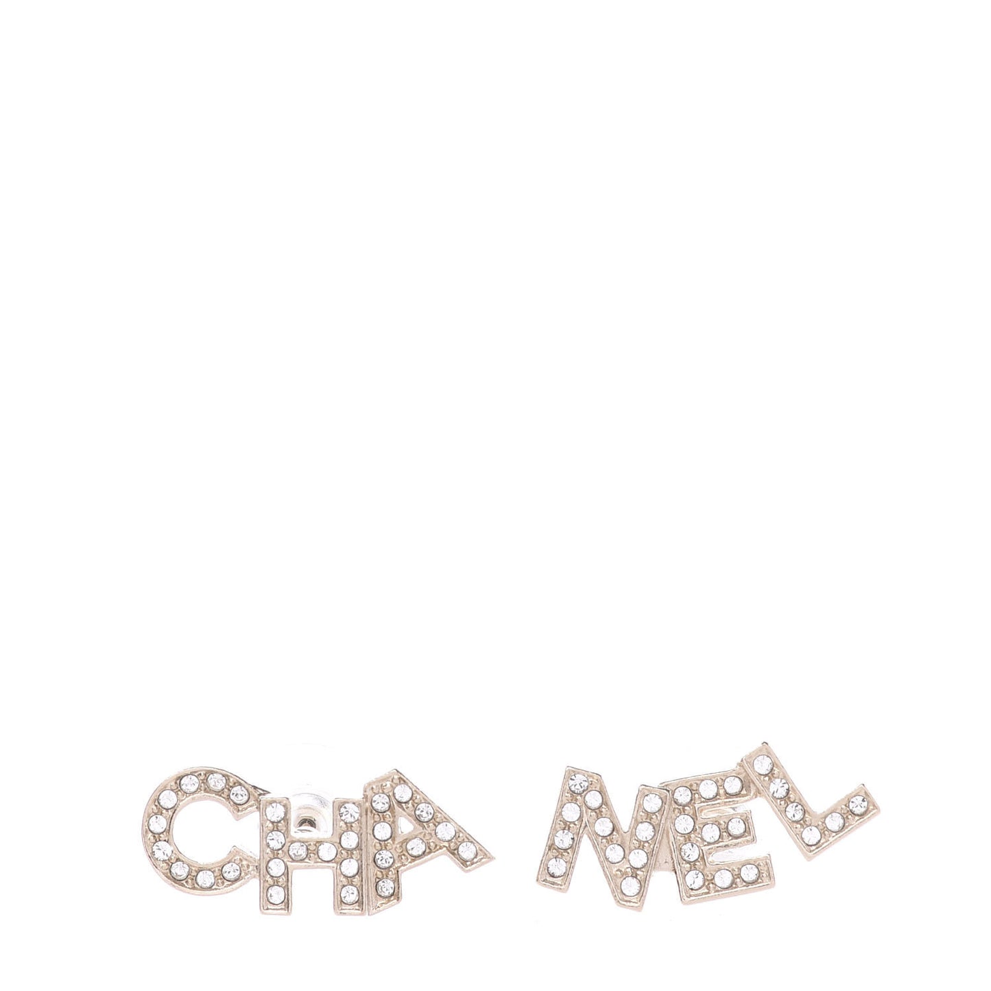 Crystal Pearl Signature Stud Earrings Gold