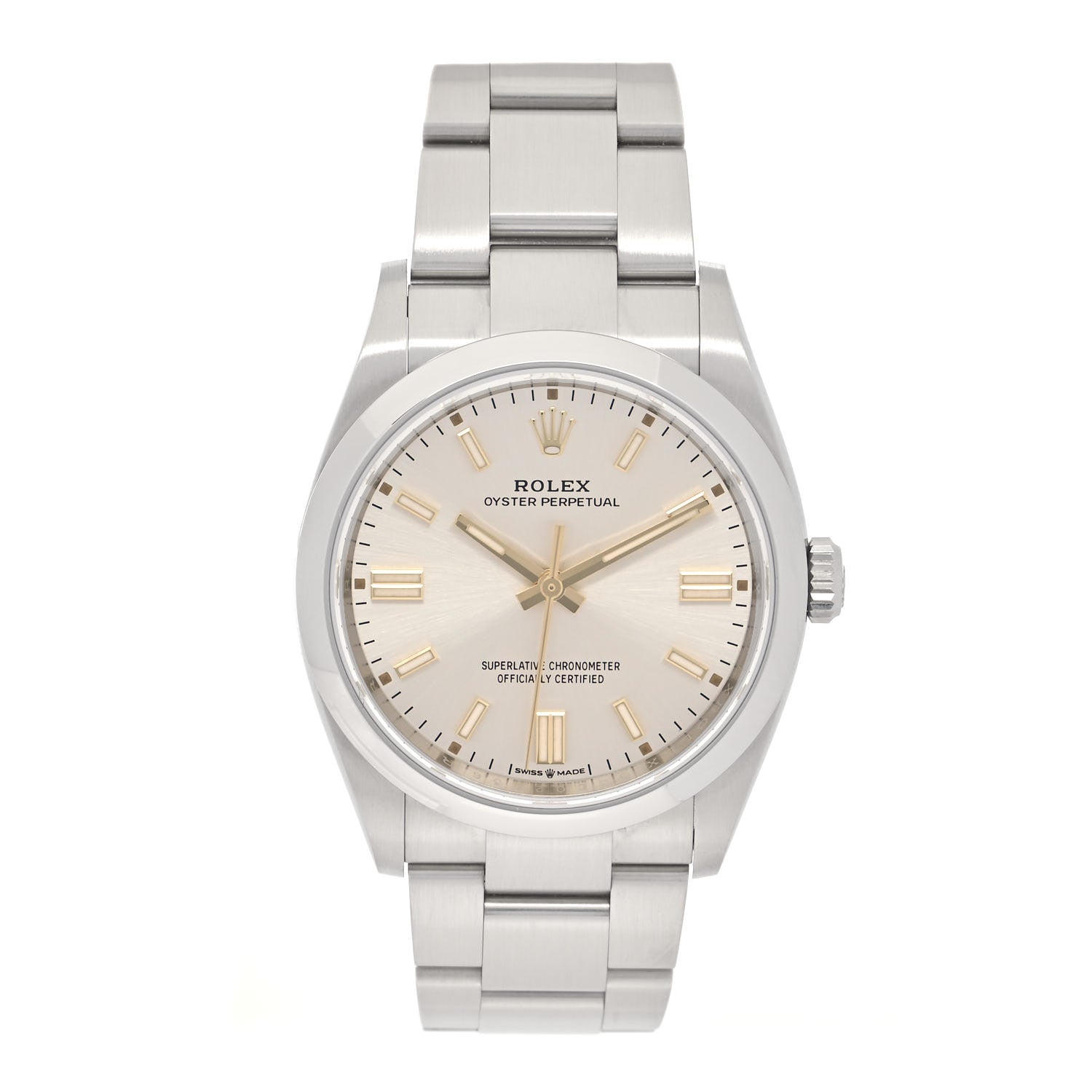 Rolex Stainless Steel 36mm Oyster Perpetual Watch Silver 126000 1 of 5