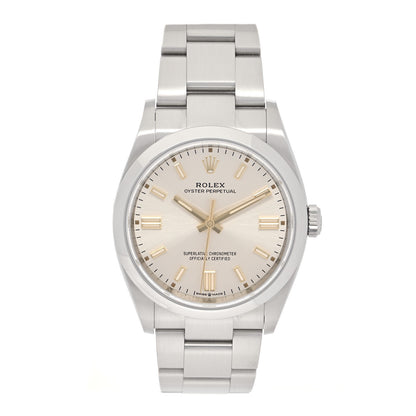 Rolex Stainless Steel 36mm Oyster Perpetual Watch Silver 126000 1 of 5