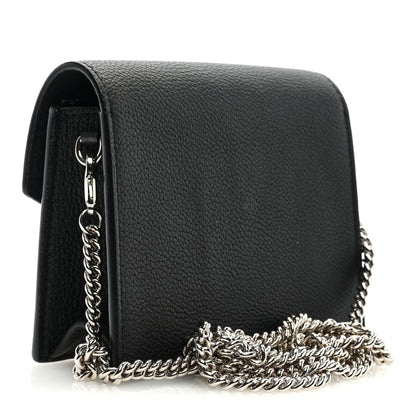 Louis Vuitton Soft Calfskin Mini My Lockme Chain Pochette Black 2 of 8