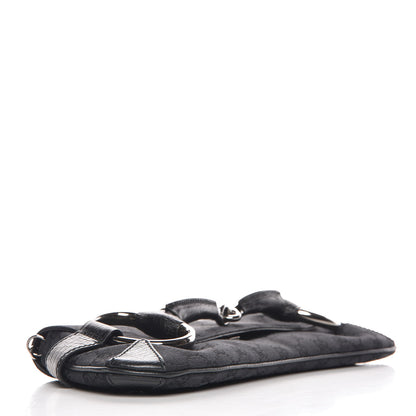 Gucci Monogram Horsebit Clutch Black 3 of 6