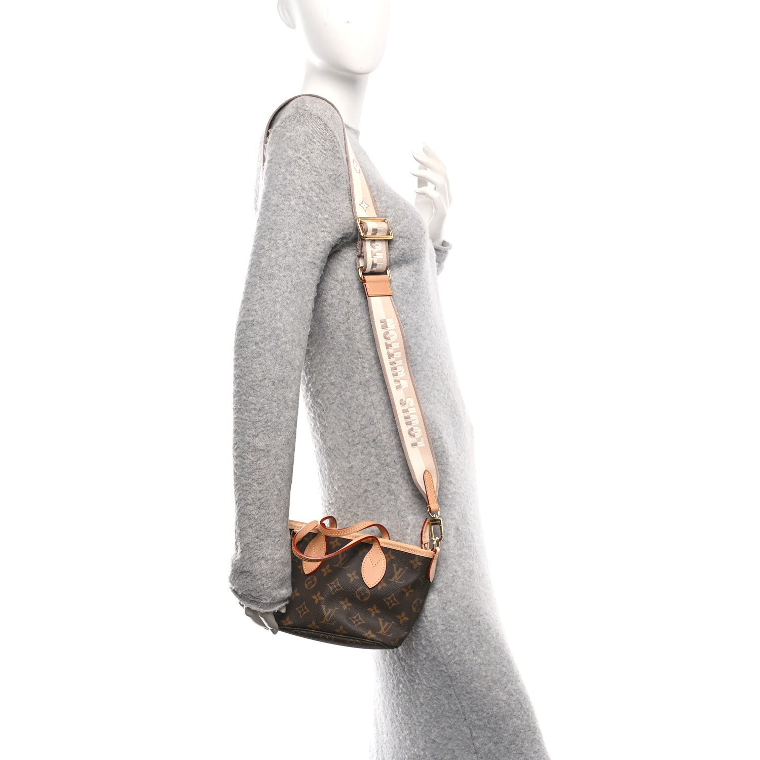 Louis Vuitton Monogram Neverfull BB Beige 2 of 10