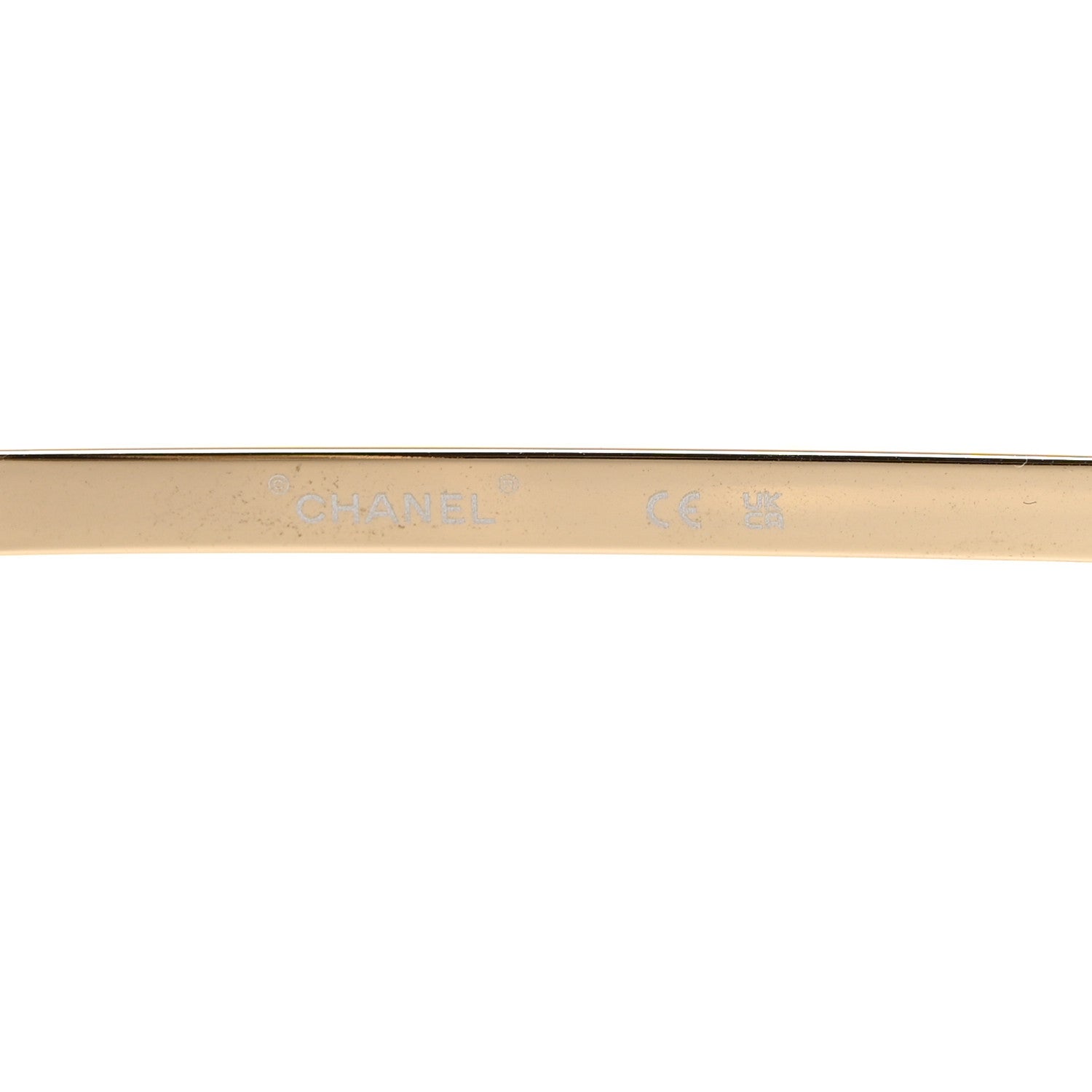 Chanel Metal Logo Square Sunglasses 71541 Gold 6 of 8