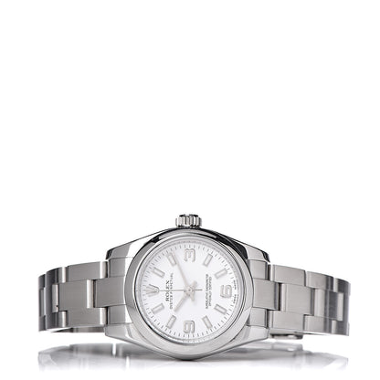 Rolex Stainless Steel 26mm Oyster Perpetual Watch White 176200 3 of 6