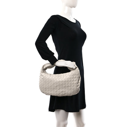 Bottega Veneta Nappa Intrecciato Teen Jodie Hobo White 3 of 8