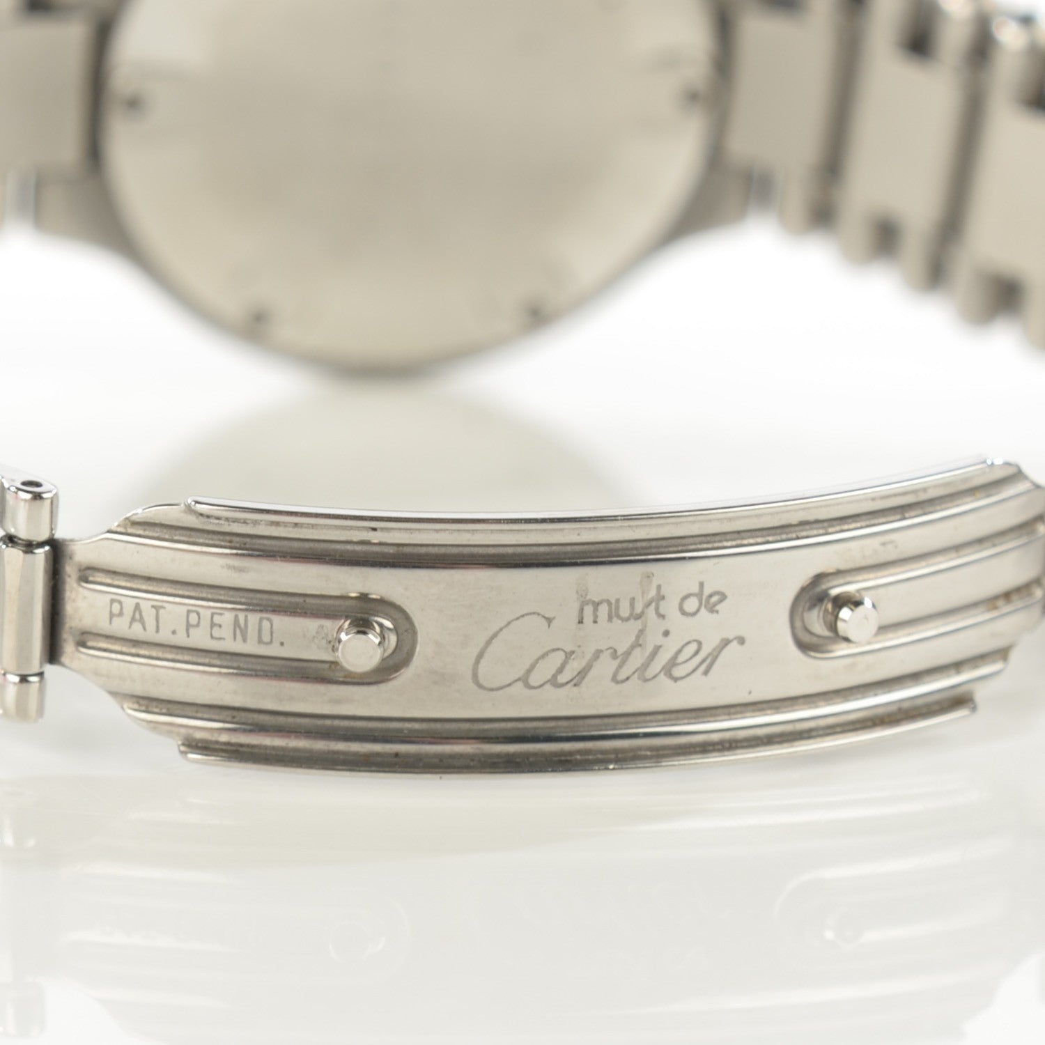 Cartier Stainless Steel 18K Yellow Gold 28mm Must De 21 Quartz Watch 7 of 8