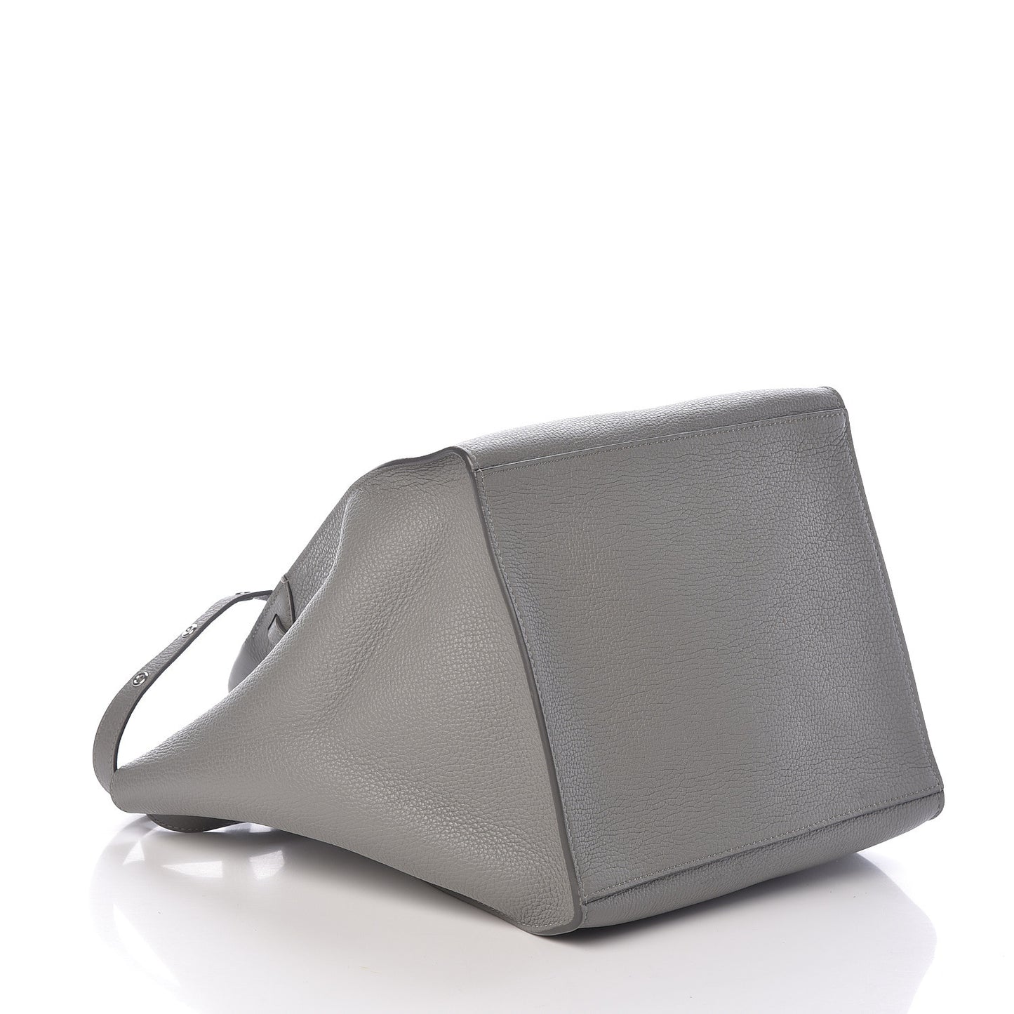 Supple Grained Calfskin Small Big Bag Grey