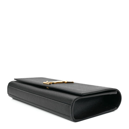 Saint Laurent Grain De Poudre Monogram Cassandre Clutch Black 10 of 12
