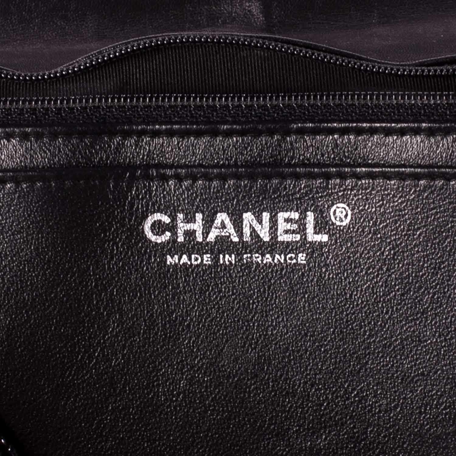 Chanel Distressed Patent Jumbo Single Flap Black 8 of 10