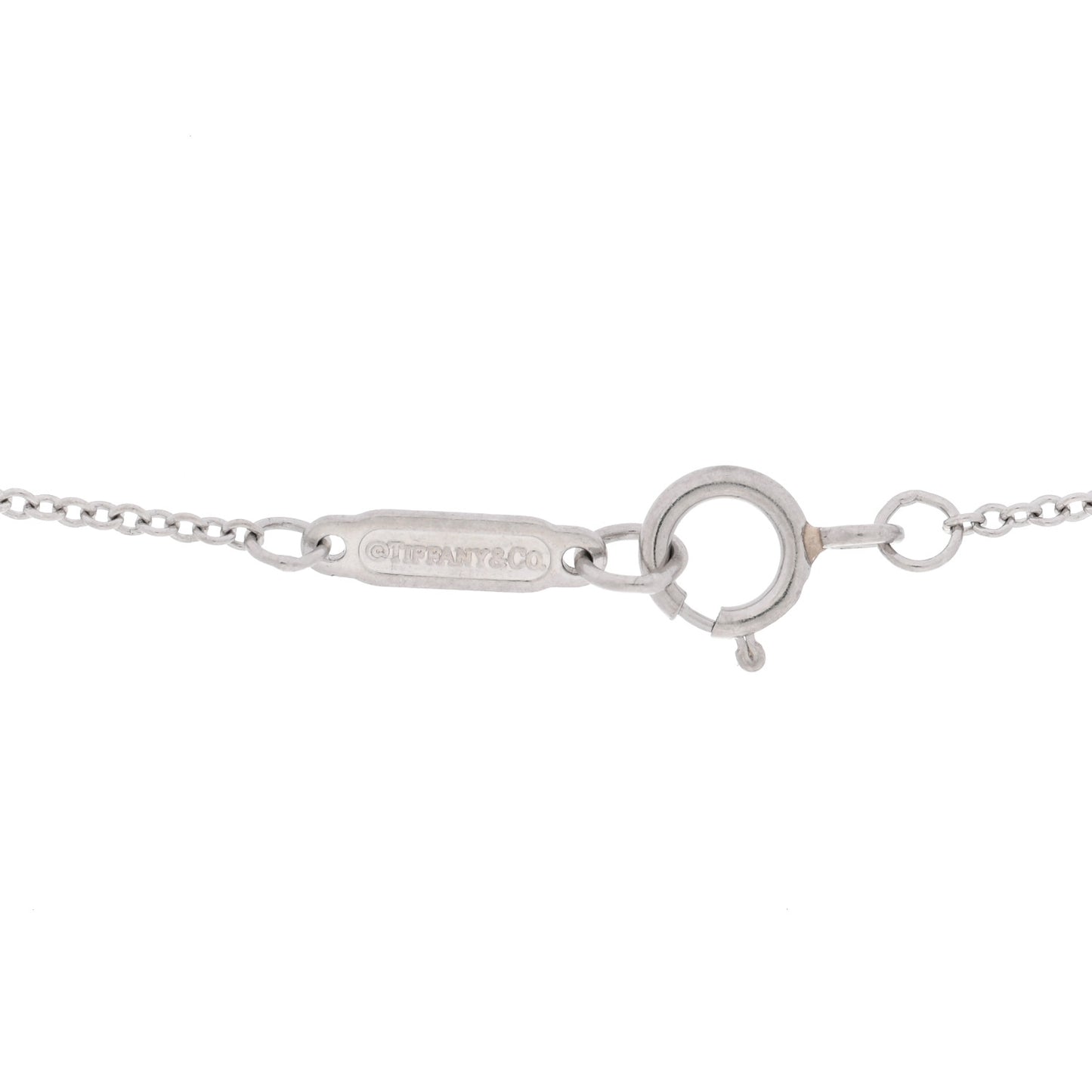 Platinum Diamond Small Cross Pendant Necklace