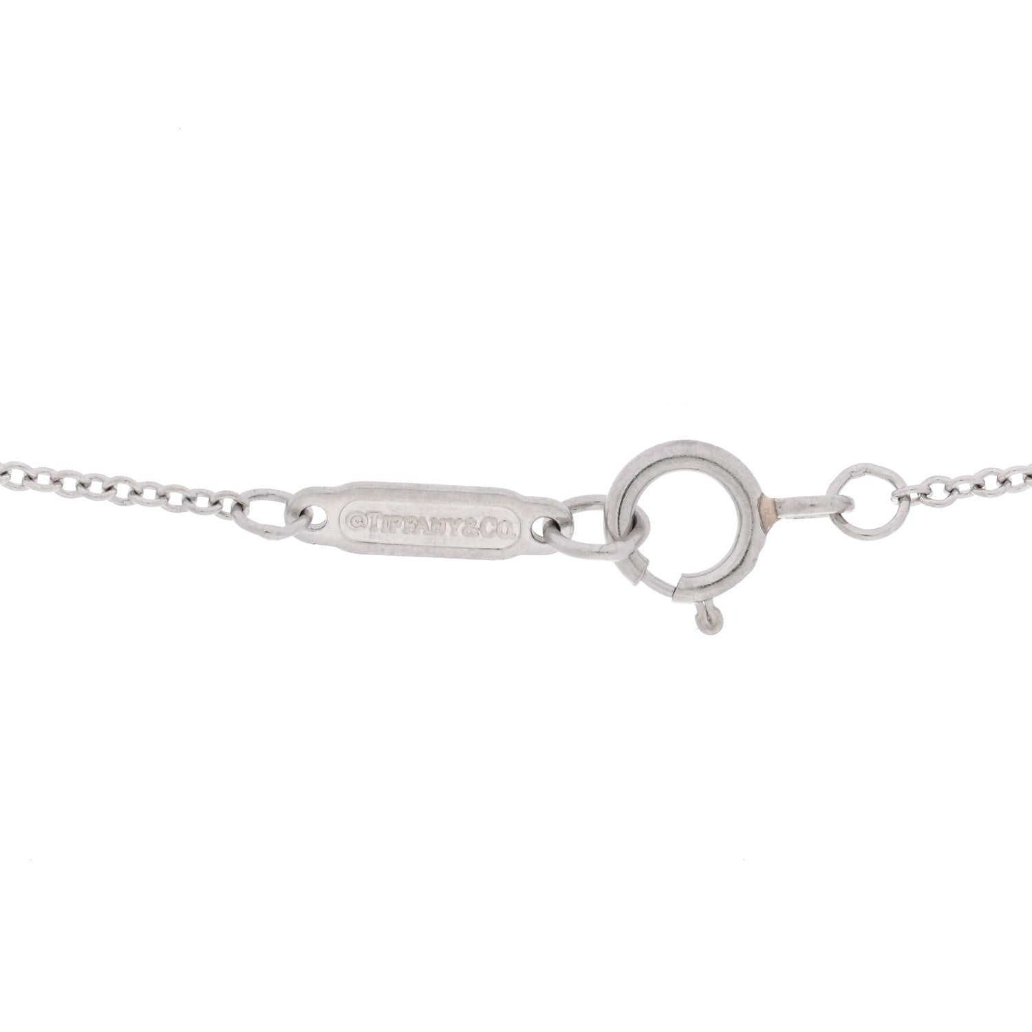 Tiffany Platinum Diamond Small Cross Pendant Necklace 3 of 3