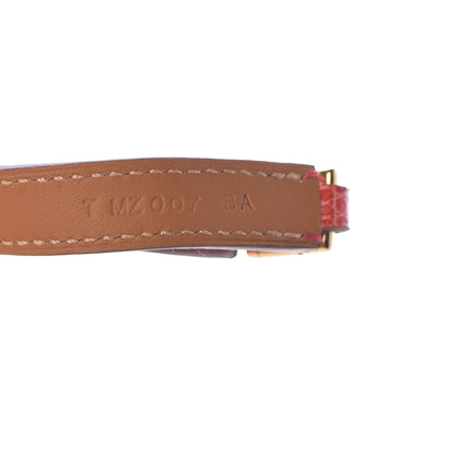 Hermes Lizard Rivale Double Tour Bracelet S Bougainvillea 4 of 9