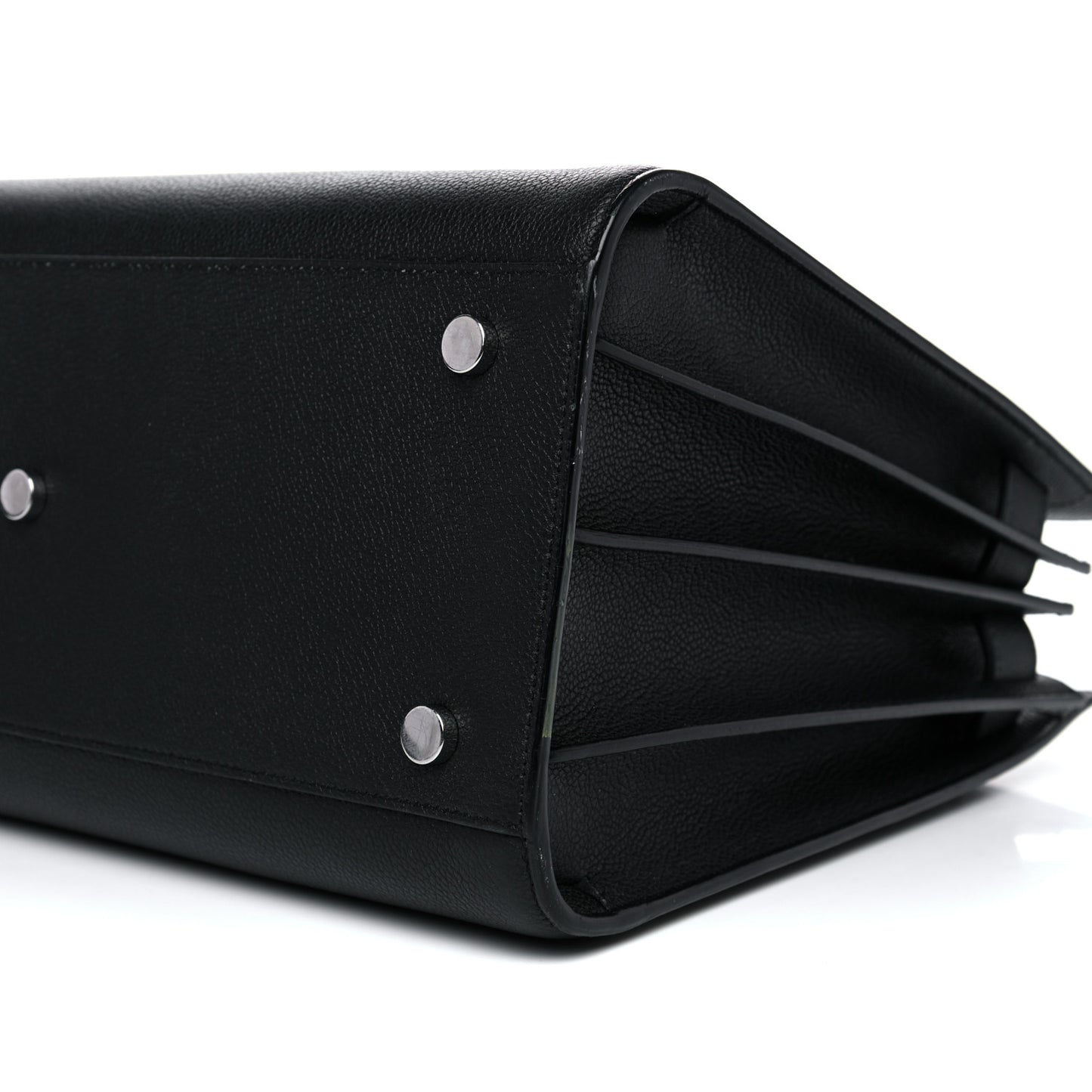 Grained Calfskin Small Sac De Jour Black