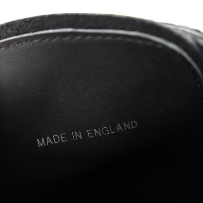 Prada Spazzolato Lace Up 50mm Loafers 38 Black 7 of 10