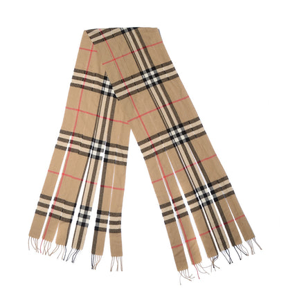 Burberry Cashmere House Check Fringe Scarf 3 of 5