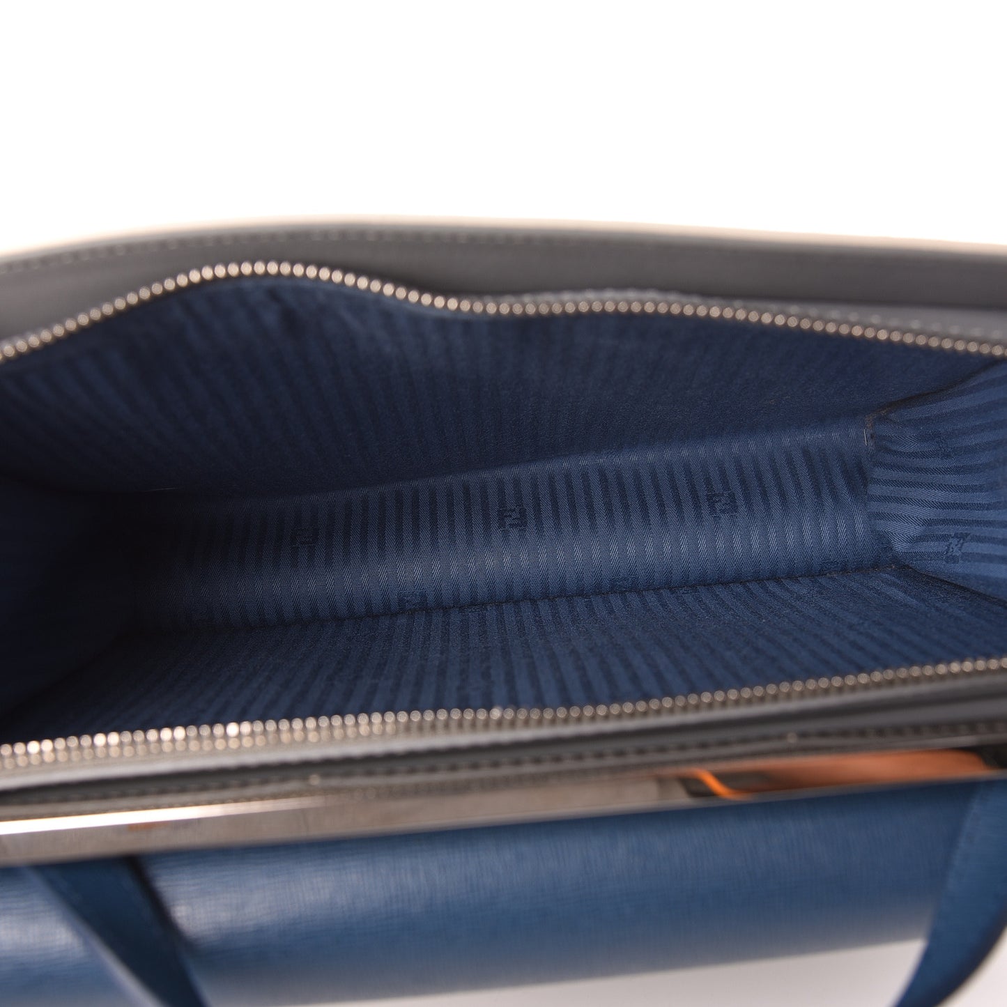Vitello Elite Flamingo Colorblock Demi Jour Shoulder Bag Blue Grey