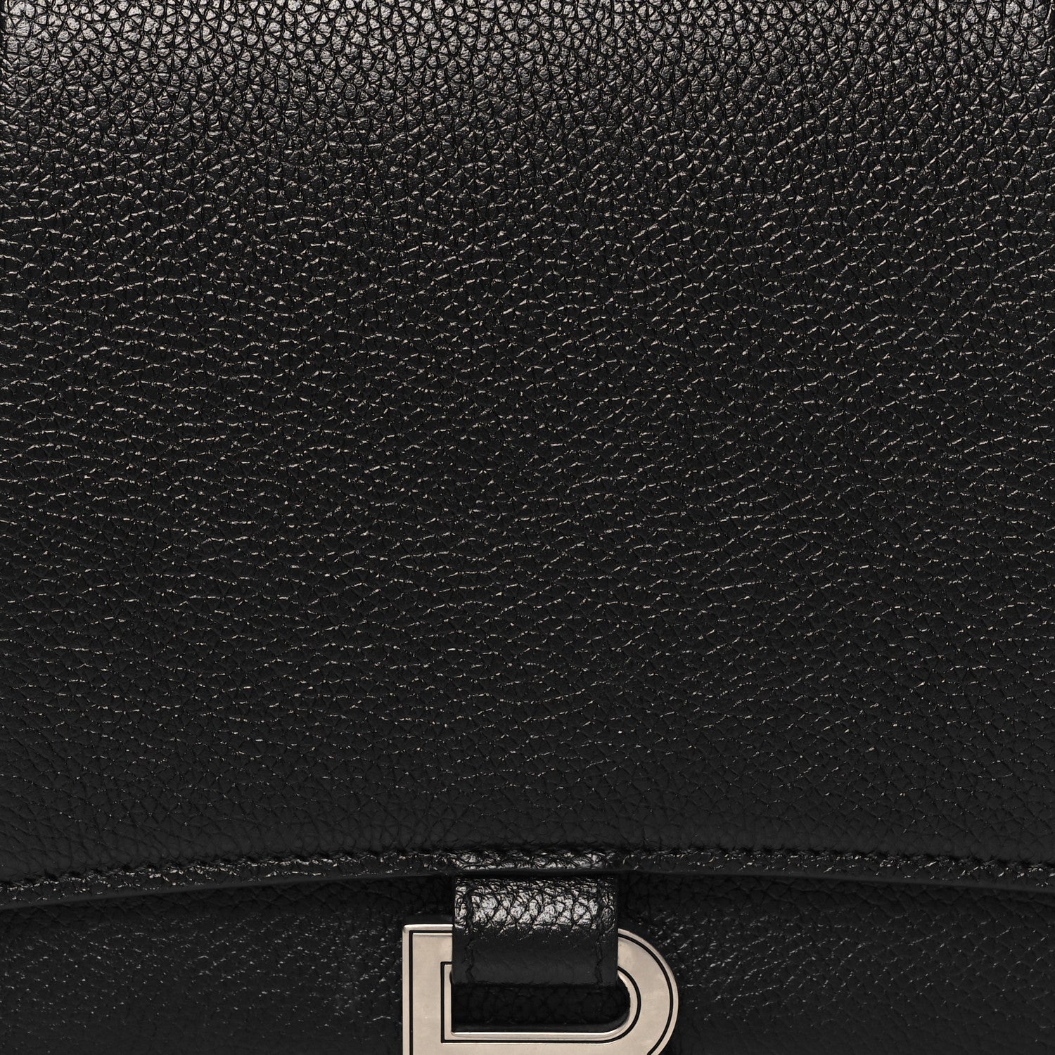 Balenciaga Grained Calfskin Medium Hourglass Top Handle Bag Black 7 of 12