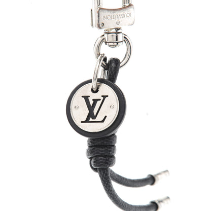 Louis Vuitton Palladium Damier Graphite Rope Bag Charm Key Holder 4 of 8