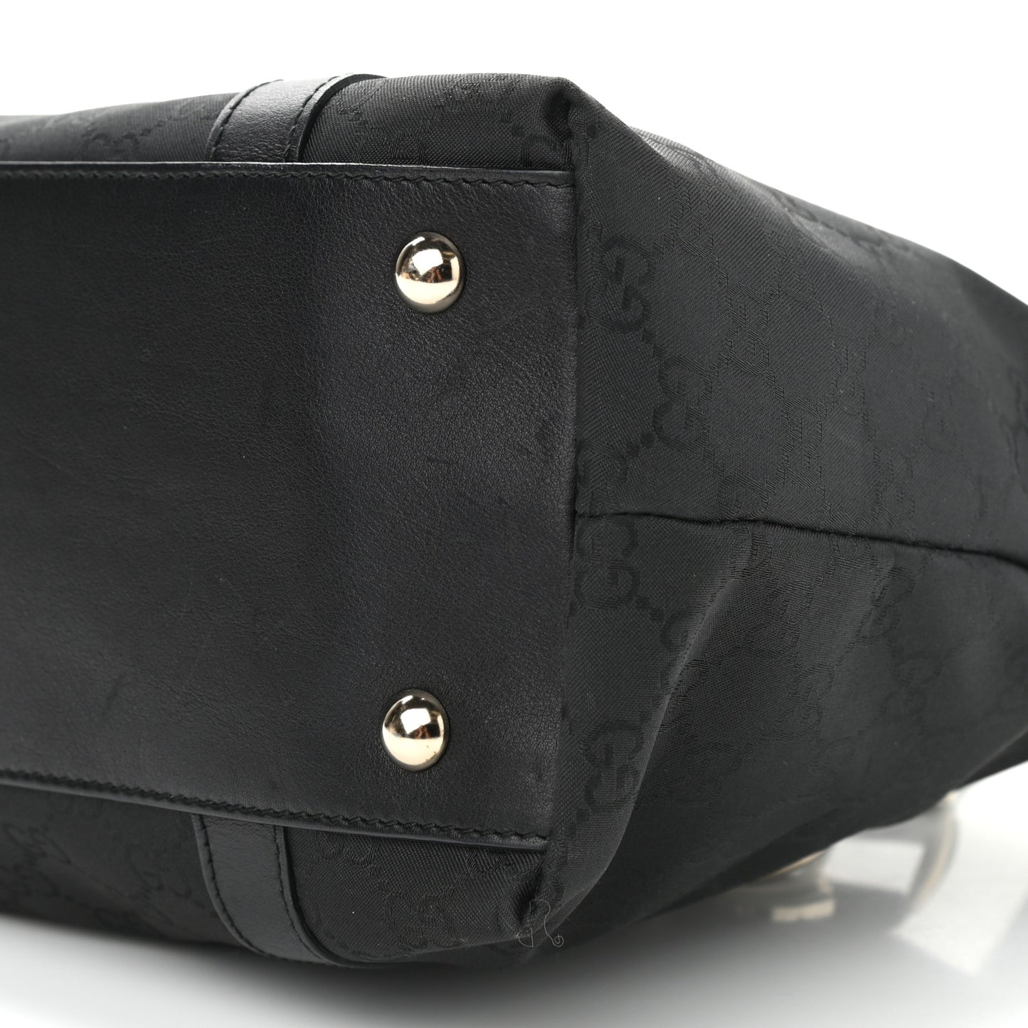 Nylon Monogram Medium Abbey Tote Black