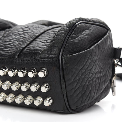 Alexander Wang Pebbled Lambskin Mini Rockie Black Rhodium Hardware 8 of 11