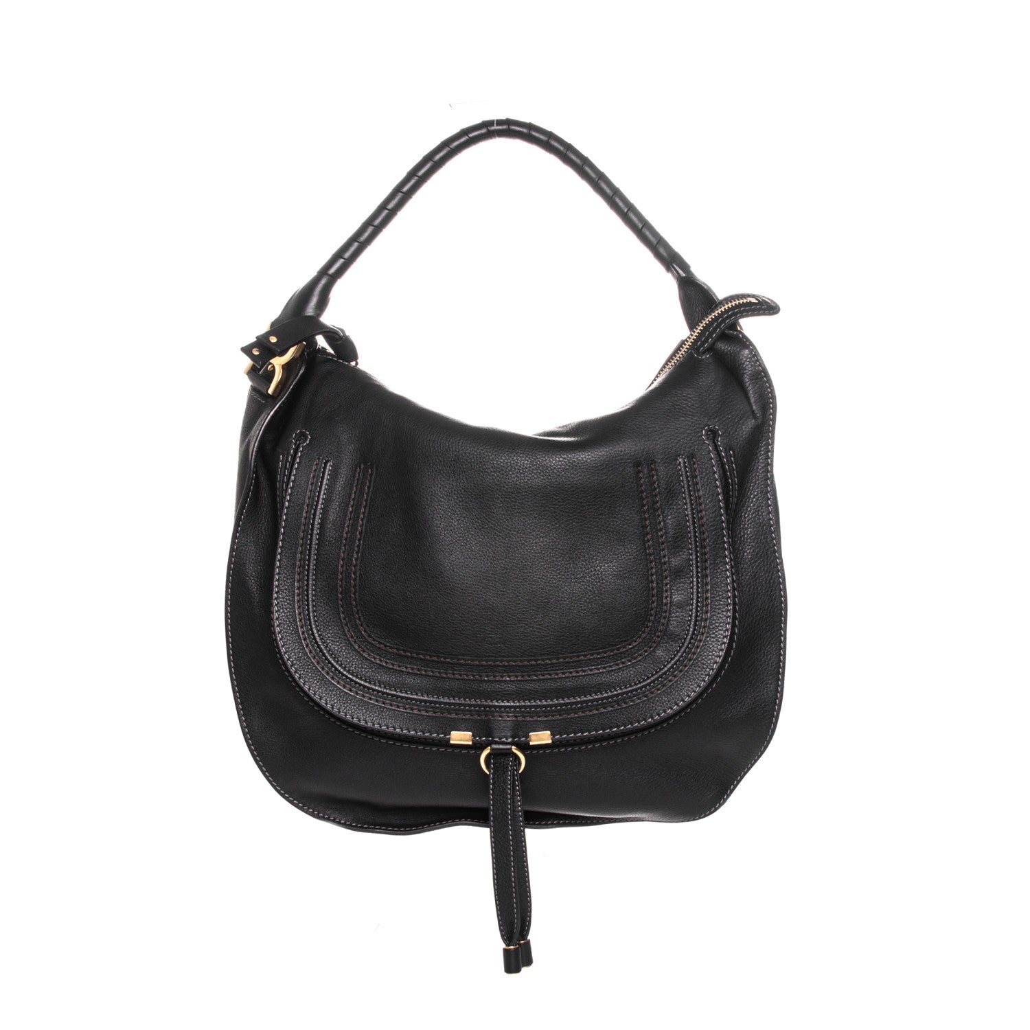 Chloe Calfskin Large Marcie Hobo Black 1 of 9
